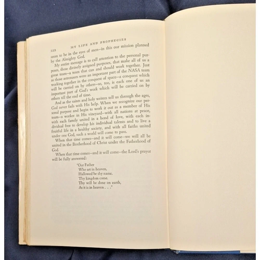 My Life and Prophecies Jeane Dixon HC 1st Ed 1969 Christian‎ New Age Prophecy